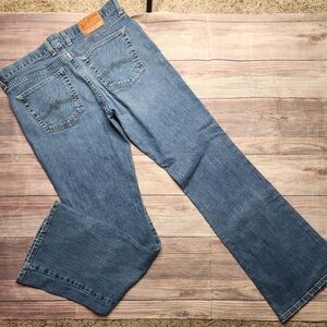 Lucky Y2K Low Rise Flare Med Wash Blue Jeans